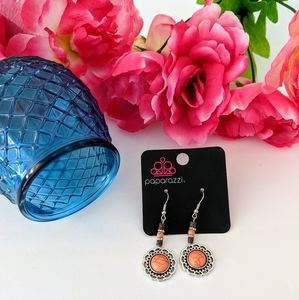 Paparazzi Indian Light Rose Coral Earrings